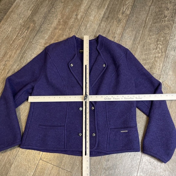 Geiger Boiled Wool Bavarian Coat Made in Austria Cardigan Jacket Size 42 - Picture 3 of 7